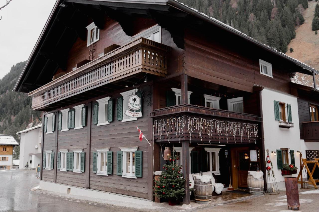 Gasthof Zum Guten Tropfen Partenen Exterior foto