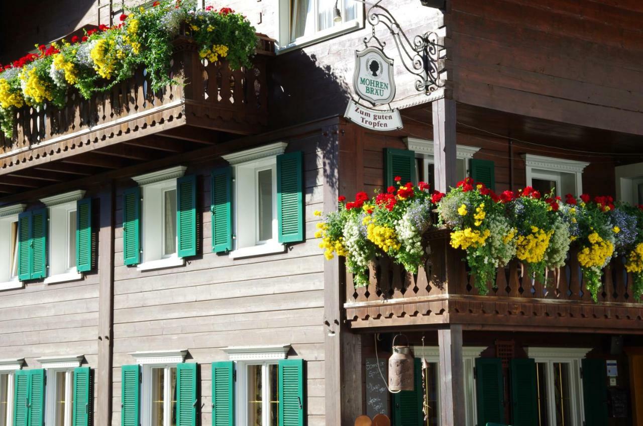 Gasthof Zum Guten Tropfen Partenen Exterior foto